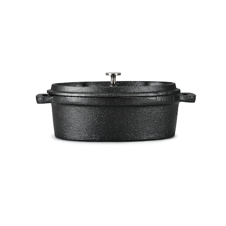 Commercial Chef Mini Casserole Dish With Lid, 0.63 Qt. Cast Iron Casserole Dish CHCI063